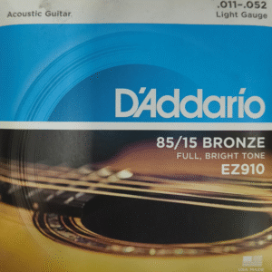 D'Addario EZ910 85/15 Bronze Acoustic Guitar Strings - Light (11-52)