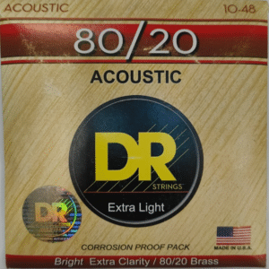 DR Strings 80/20 Bronze Acoustic Guitar Strings - Extra Light (10-48)