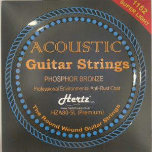 Hertz HZA80-SL Acoustic Guitar Strings - Phosphor Bronze, Super Light (11-52) with Anti-Rust Coat